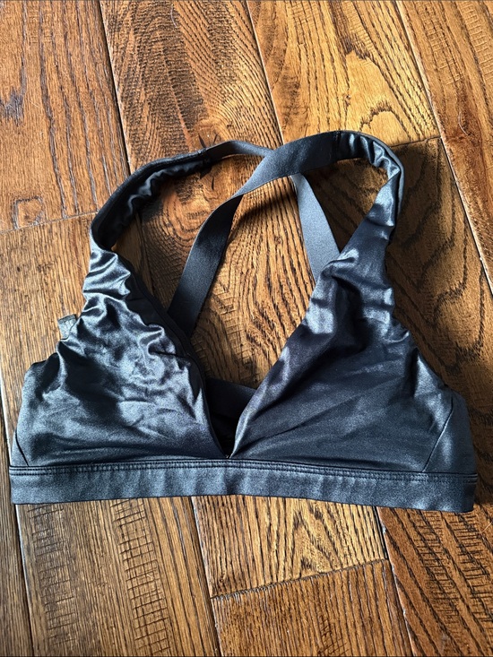 Victoria's Secret Other - Victorias Secret Black Coated Strappy Sports Bra Size S